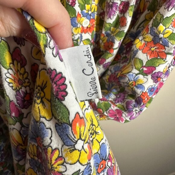 VTG Pierre Cardin Sleeveless Floral Button Up Midi Dress Womens Size M Prairie - Picture 6 of 8